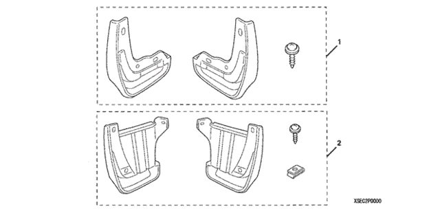 Splash Guard (Set) for 2004 Acura TSX #0