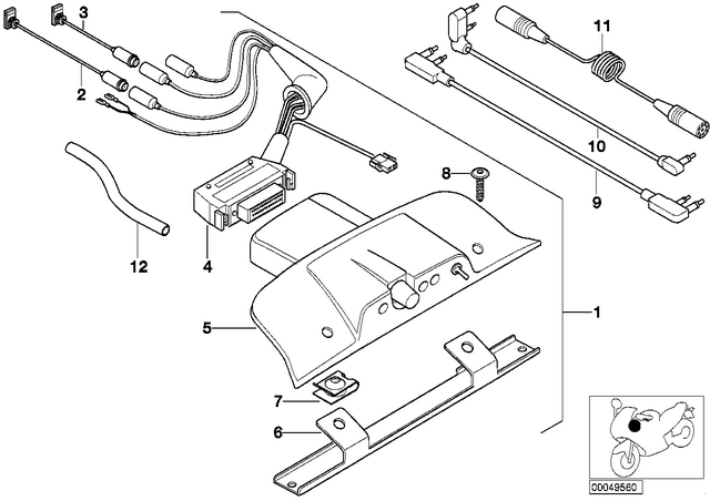 46637658638 - Audio, Navigation, Information Systems: Flat Nut - M5 for BMW-Motorrad Image