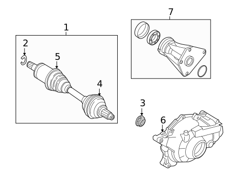 Drive Axles for 2017 BMW X5 #0