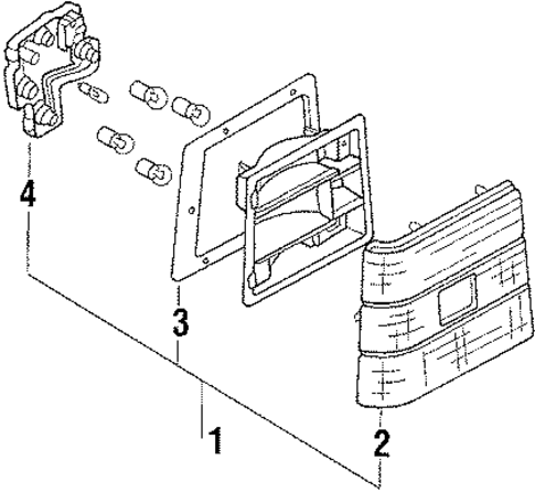 Tail Lamps for 1986 Nissan Stanza #0