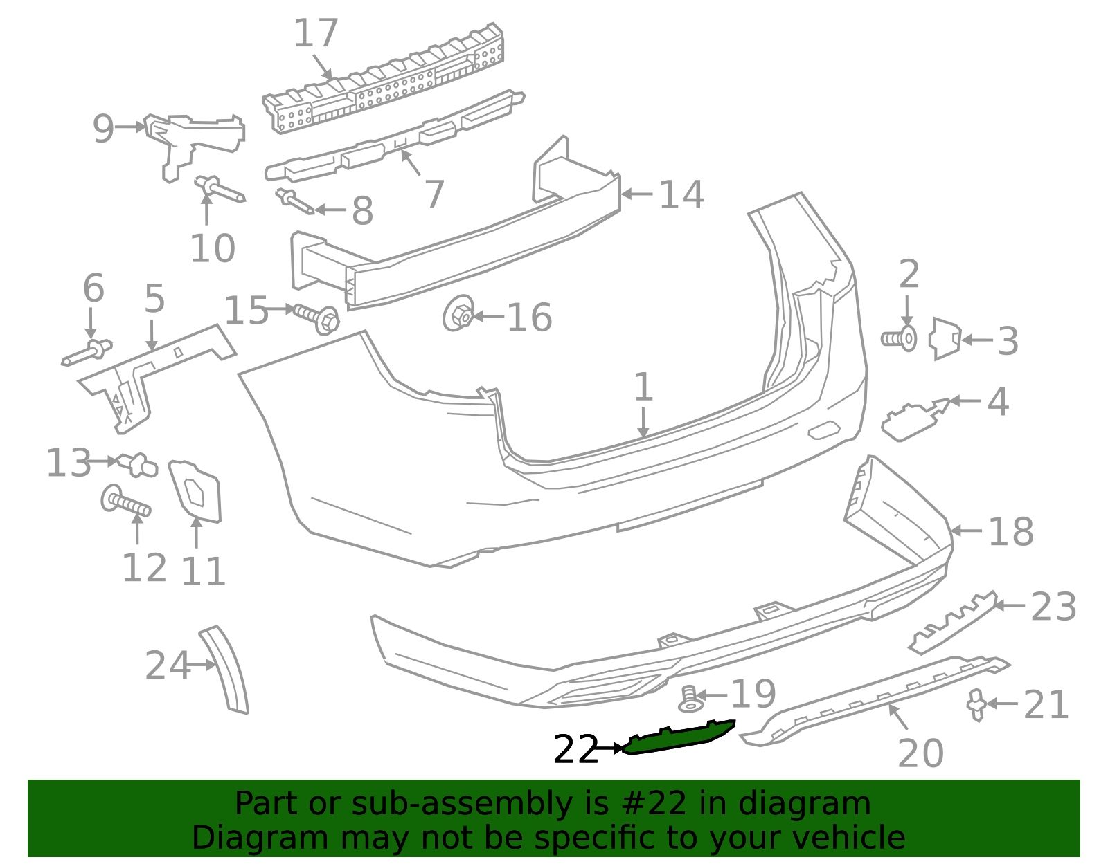 2018-2020 Buick Regal TourX Lower Molding 39138807 | Capital Chevy Parts