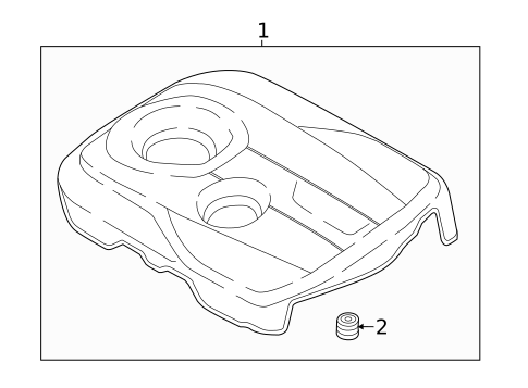 Engine Appearance Cover for 2018 Hyundai Sonata #0