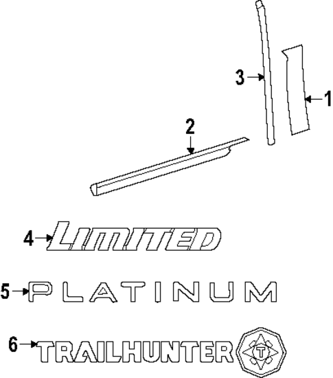 Exterior Trim - Front Door for 2025 Toyota 4Runner #0