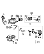 68105545AA - Fuel: Ambient Air Duct for Mopar Image image
