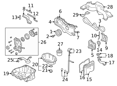 Gaskets & Sealing Systems for 2011 Subaru Legacy #0