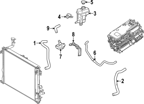 Inverter Cooling Components for 2024 Lexus NX350h #1