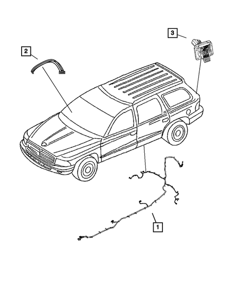 Wiring-Body and Accessories for 2009 Chrysler Aspen #2