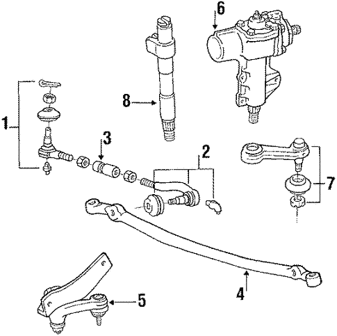 Steering Gear & Linkage for 1993 Mitsubishi Mighty Max | OEM