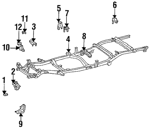 Frame for 1994 Toyota T100 #1