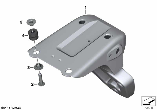 46627683731 - Frame and Mounting Parts: License Plate Holder -  for BMW-Motorrad Image