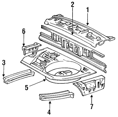 Rear Body for 1985 Toyota Celica #0