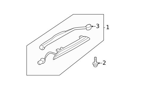 High Mounted Stop Lamp for 2025 Mitsubishi Outlander Sport #0