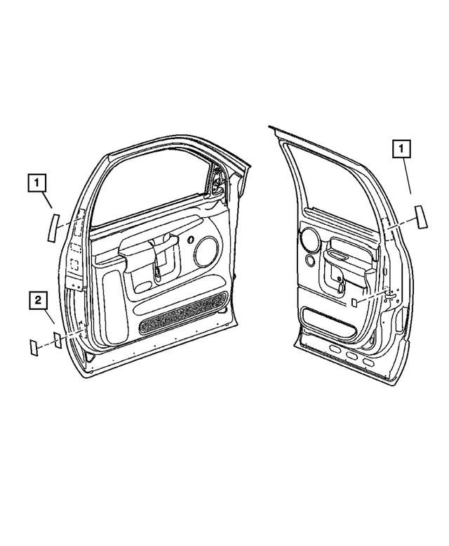68000302AA - Labels All Vehicle Locations: Air Bag Warning Label for Mopar Image