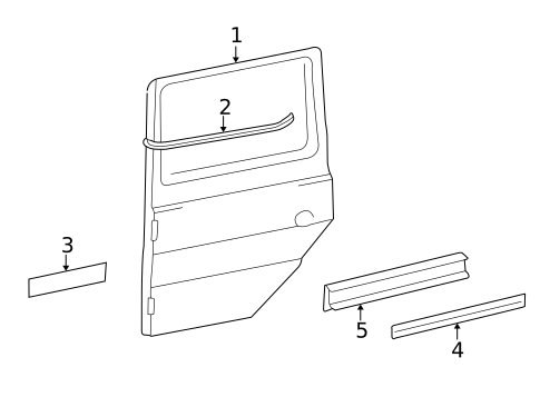 Door & Components for 2004 Mercedes-Benz G55 AMG #1