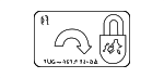 Child Lock Label - Passenger Side (RH)