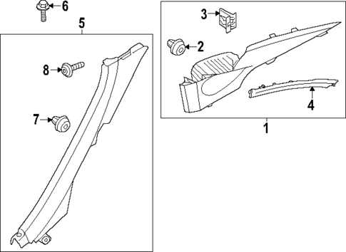 Interior Trim - Quarter Panels for 2025 Genesis G90 #0