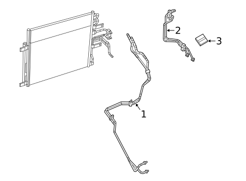 Trans Oil Cooler Lines for 2013 Ram 1500 #0