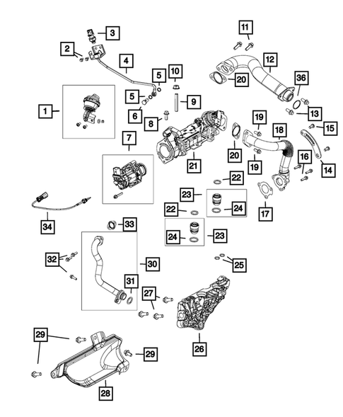 EGR System for 2017 Jeep Grand Cherokee #0