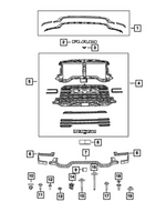 68597717AA - Exterior Ornamentation: Camera Bracket for Mopar Image