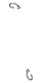 K2A167C11A - Body: Drain Hose Clip for Kia: Spectra, Spectra5 Image