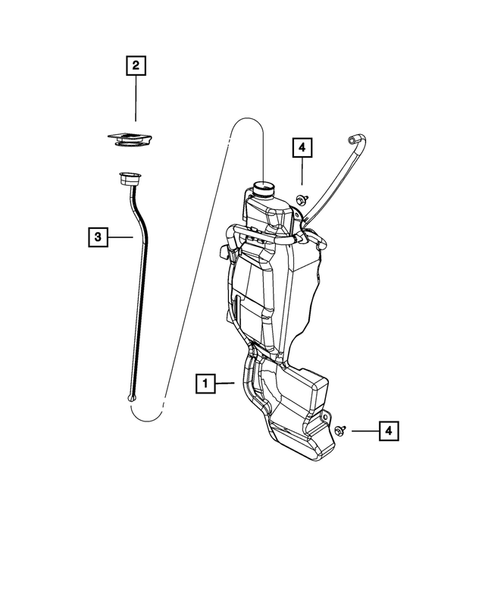Engine Coolant Reservoir (Bottle) for 2011 Ram 3500 #0