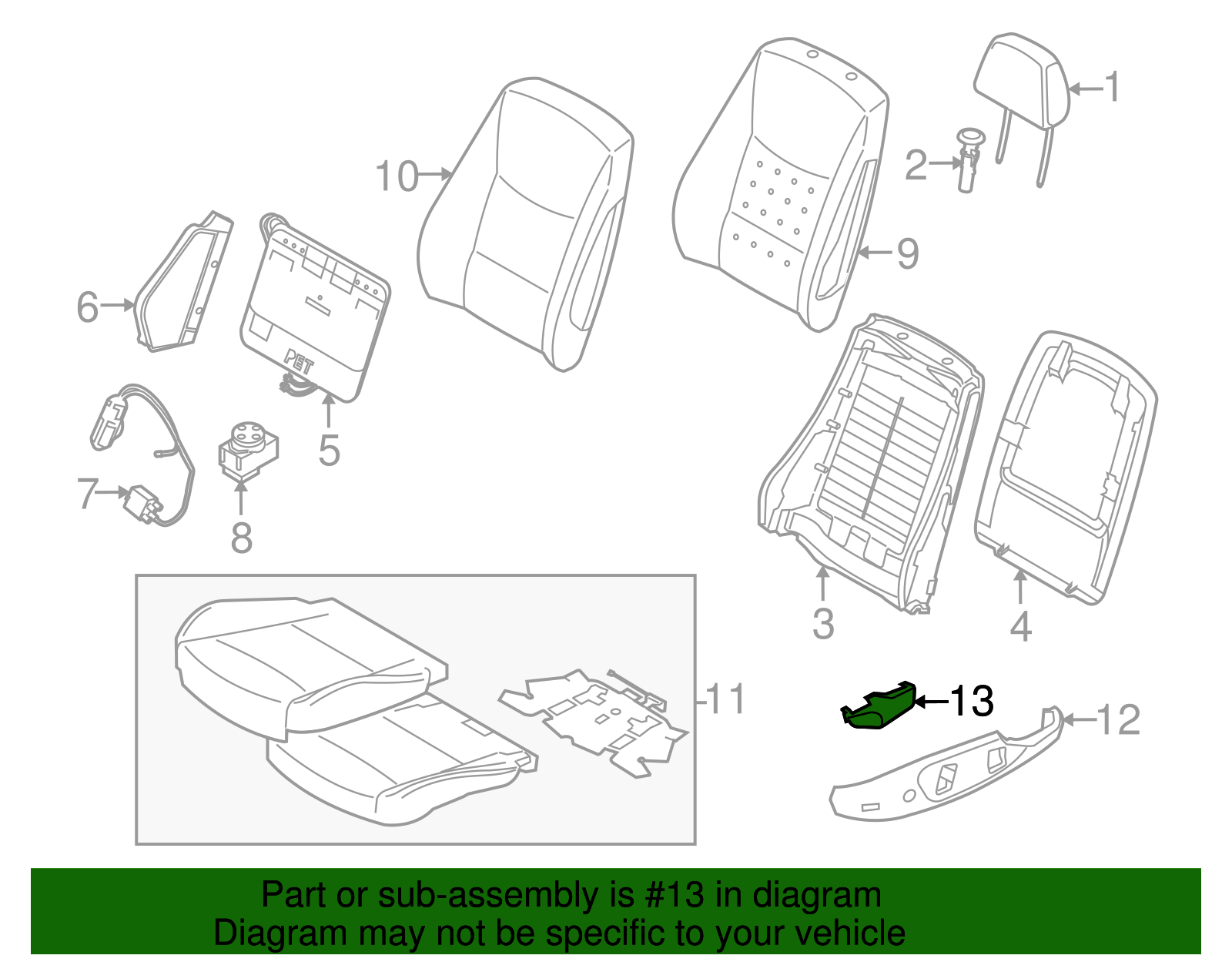Seat Belt Guide - BMW (52-10-6-979-634)
