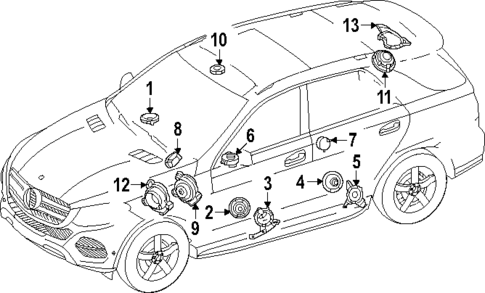 Sound System for 2025 Mercedes-Benz GLC350e #0