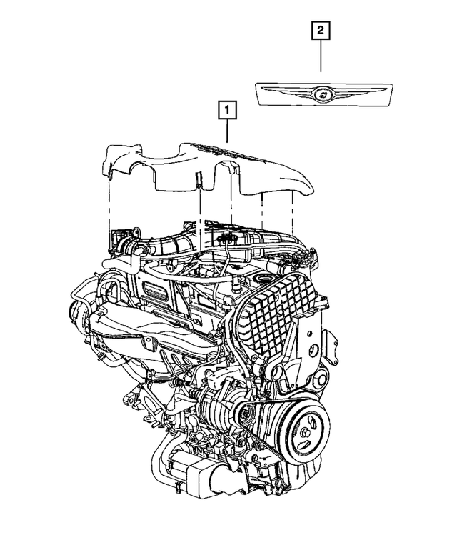 « 4884723AC –  : Moteur Couvercle pour Mopar Image »