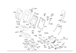 2519301362 - Folding Seat/Center Seat: Carrier, Folding Seat for Mercedes-Benz Image