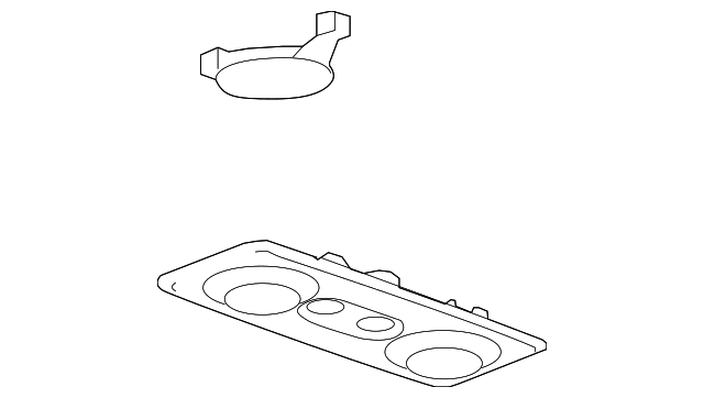23120478 - Shale Roof Console Reading Lamp Bezel - 2013-2017 GM | World ...