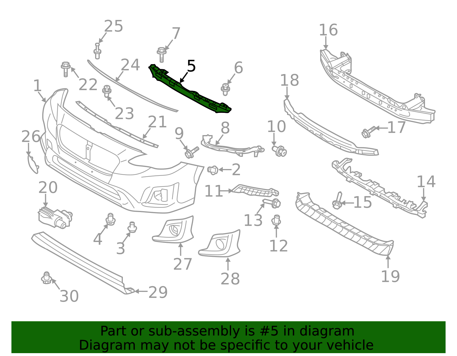 2021-2023 Subaru Crosstrek Support Panel 57707FL710 | Subaru Parts