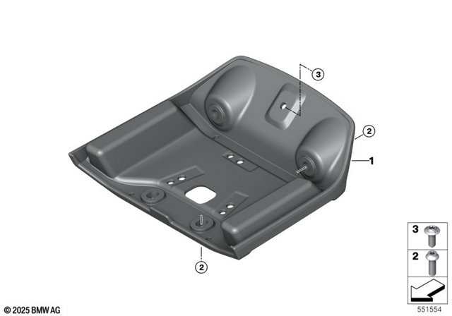 46549445329 - Frame and Mounting Parts: Cover Rear End Trim -  for BMW-Motorrad Image