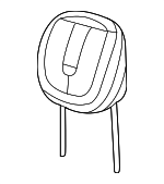 5RP741X9AA - Body: Headrest for Dodge: Dart Image
