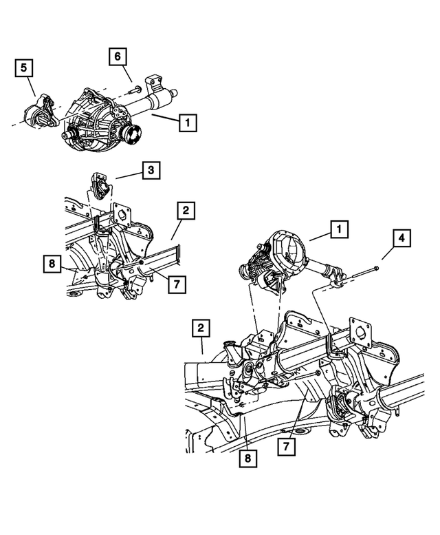52021614AA - Engine Mounting: Engine Mount Insulator, Right for Mopar Image