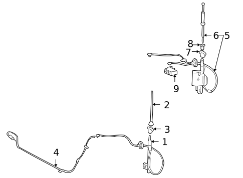 Antenna & Radio for 2001 Toyota MR2 Spyder #0