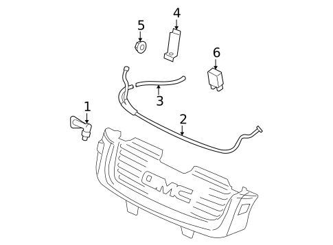 Washer Components for 2004 GMC Envoy #0