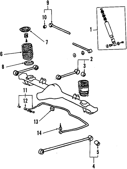 Rear Suspension for 1984 Toyota Starlet #0