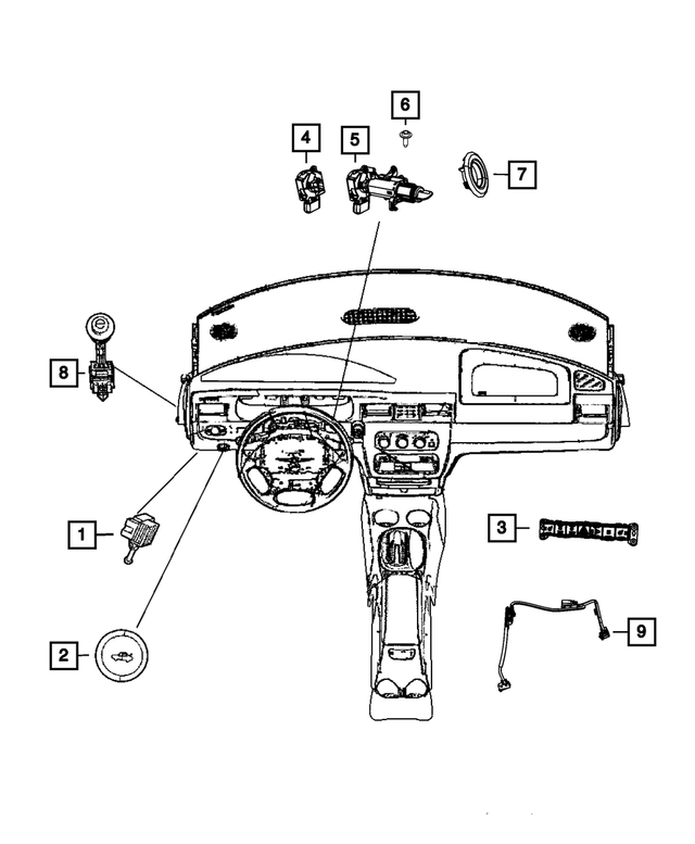 68056903AA - Electrical: Pod Switch for Mopar Image