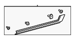 7580535121 - Body: Rocker Molding for Toyota Image