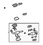 174500F120 - Exhaust: Front Pipe for Toyota: Sequoia, Tundra Image