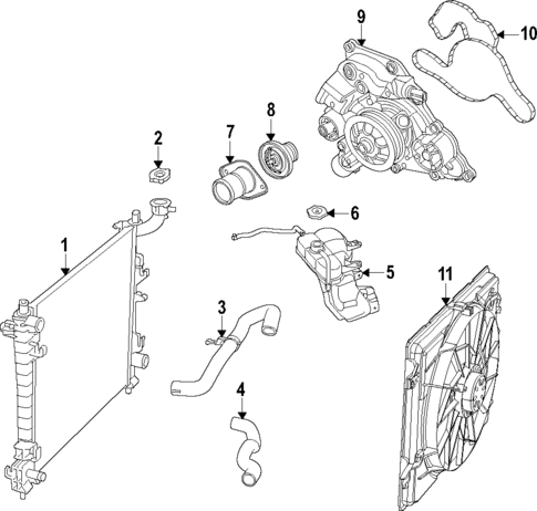 Radiator & Components for 2014 Jeep Grand Cherokee #1