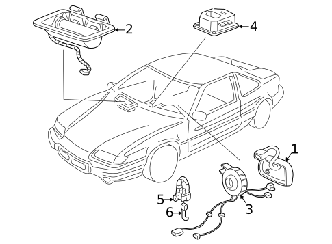 Air Bag Components for 2001 Buick Century #0