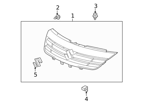 Grille & Components for 2007 Suzuki XL-7 #0