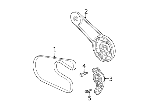 Belts & Pulleys for 2003 Chrysler Sebring #0