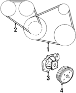 A192M0E0SMVW - Cooling System: Drive Belt for Nissan: 200SX, Sentra Image image
