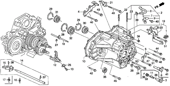 AT Transmission Housing for 1993 Honda Prelude #0