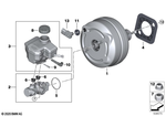 34336889796 - : Repair Kit Power Brake Unit for BMW: 230i, 230iX, 330e, 330eX, 330i, 330iX, 430i, 430iX, M240i, M240iX, M340i, M340iX, M440i, M440iX, Z4 30i Image