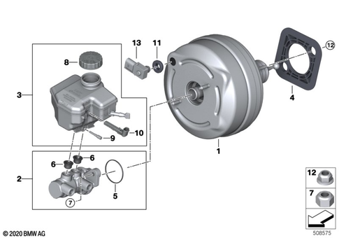Brake Master Cylinder for 2019 BMW M340i #0