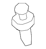 90118WB033 - Electrical: Headlamp Assembly Clip for Scion: iA | Toyota: Yaris, Yaris iA Image