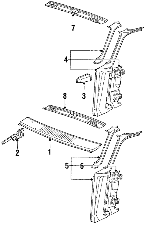 Cowl for 1984 Isuzu I-Mark #0
